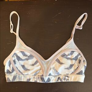 Lululemon Athletica Cream and Gray Sports Bra Intimates
